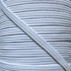 1/4" Wide White Classic Braided Elastic Trim