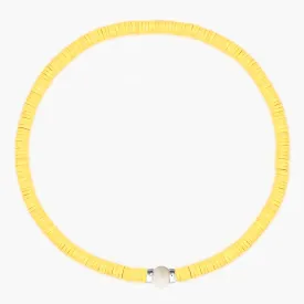 3mm Vinyl Beads Bracelet (Pastel Yellow)