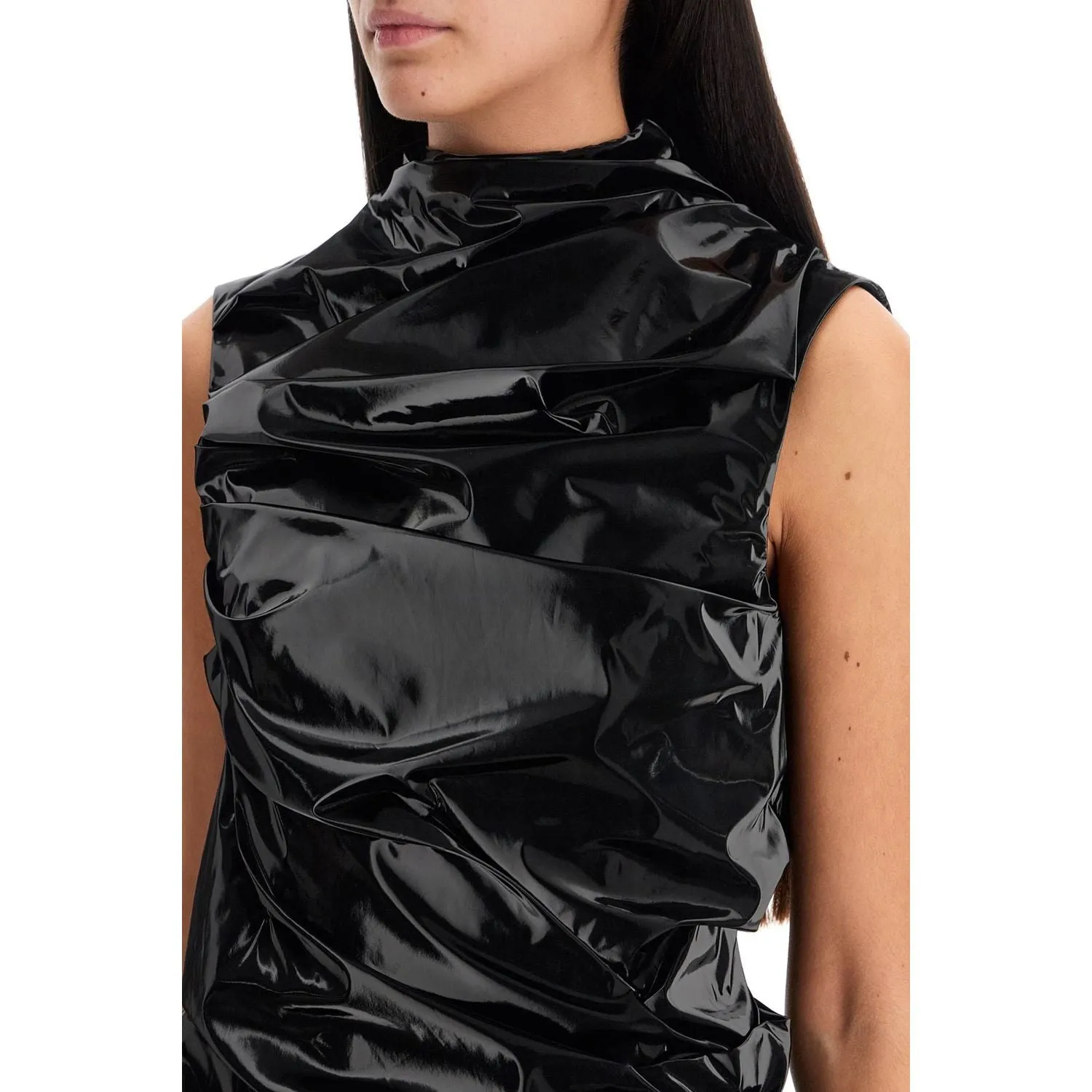 Alexander Mcqueen laminated jersey dress