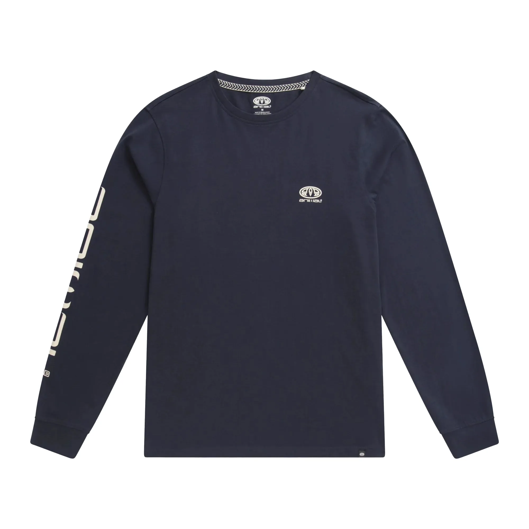 Animal Mens Tommy Graphic Print Organic Long-Sleeved T-Shirt