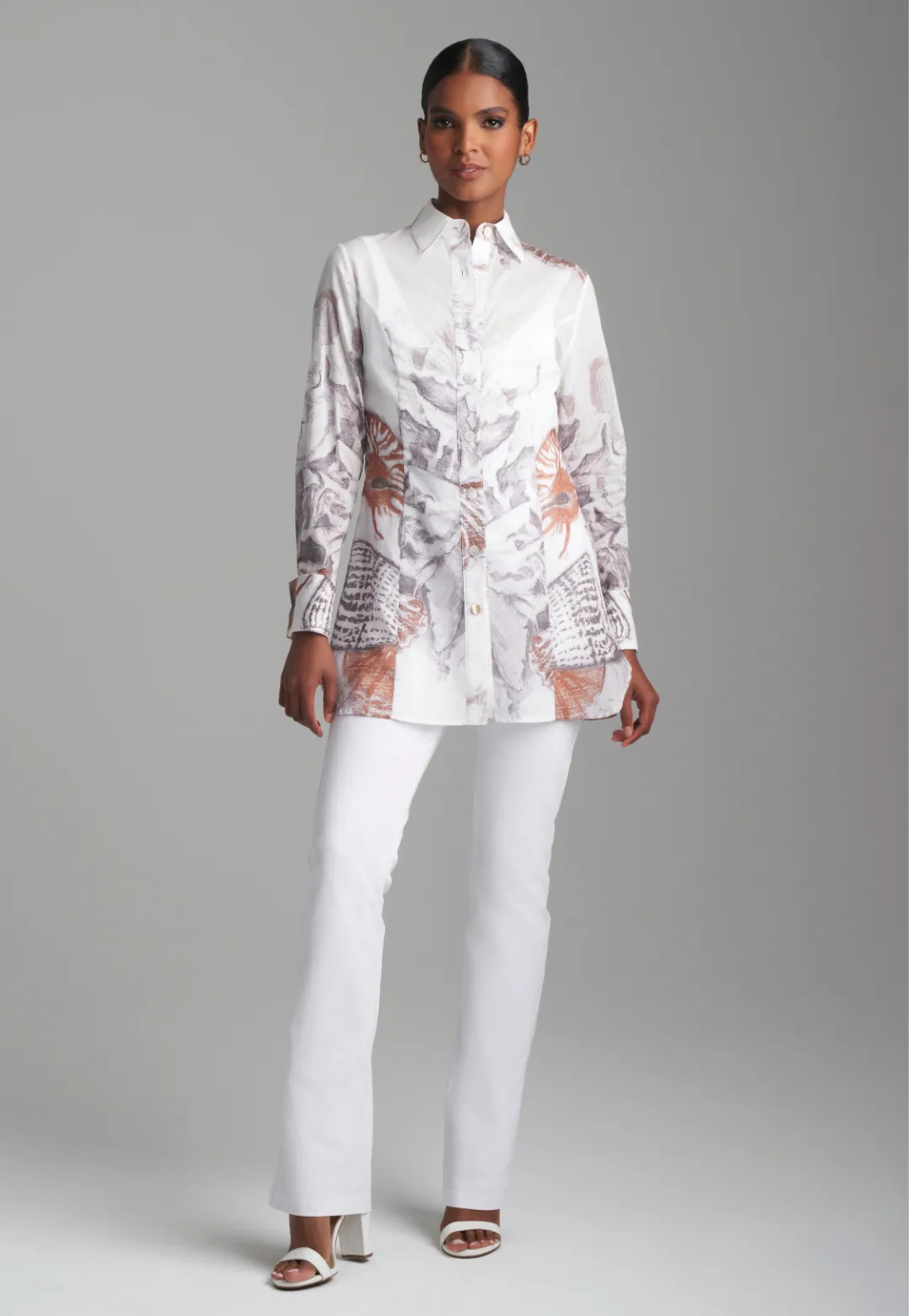 Annie Cotton Blouse in Shellscape