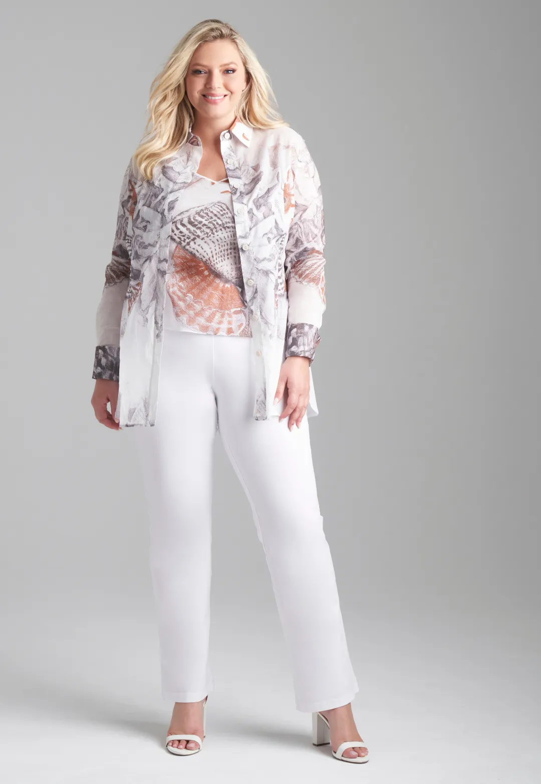 Annie Cotton Blouse in Shellscape