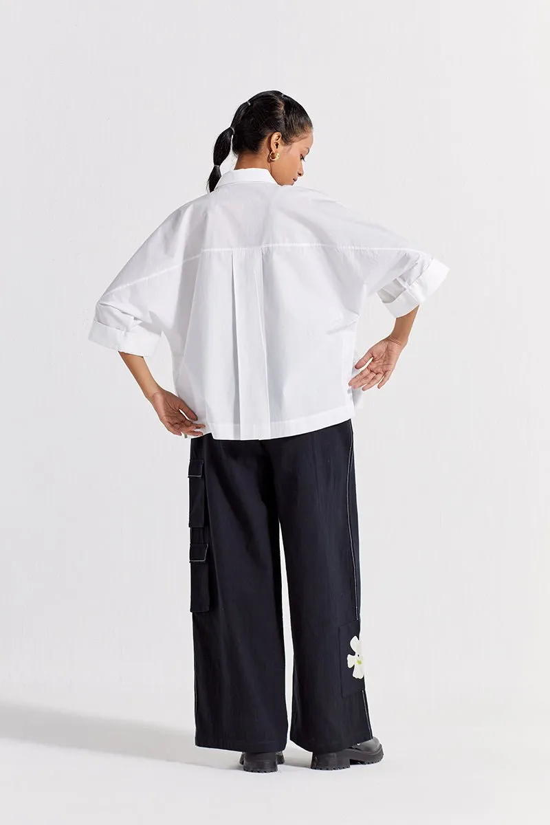 Anti-Fit Shirt Co-ord (Set of 2) - White