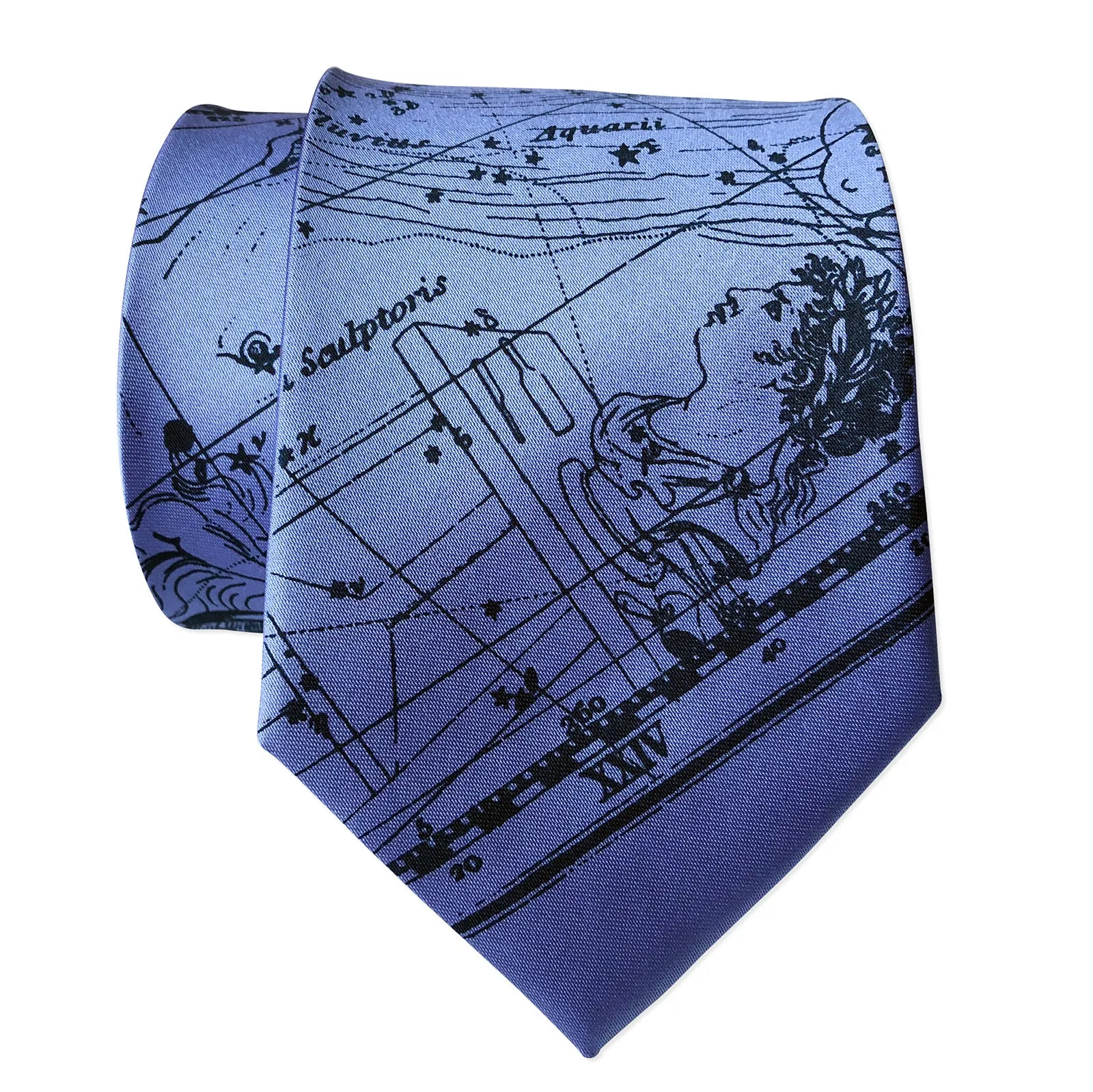 Aquarius Necktie, Zodiac Constellation Print Tie