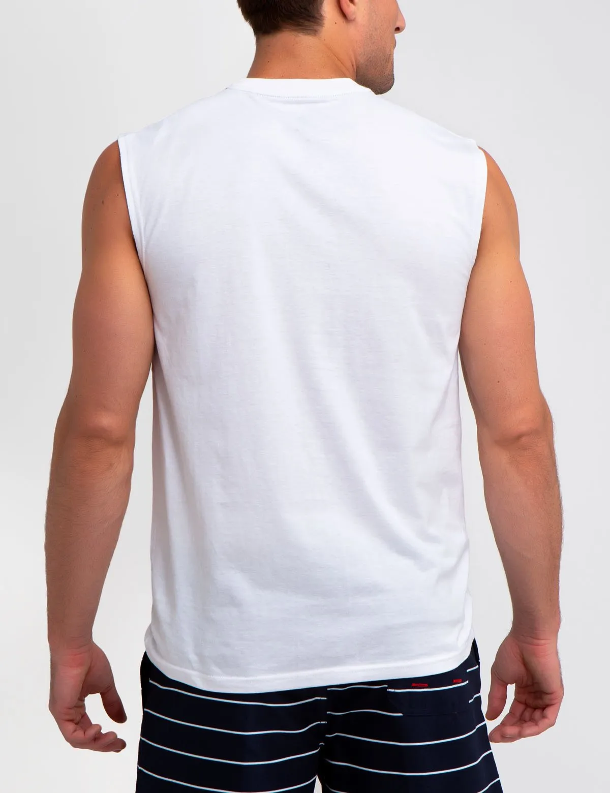 ARCHED LOGO MUSCLE T-SHIRT
