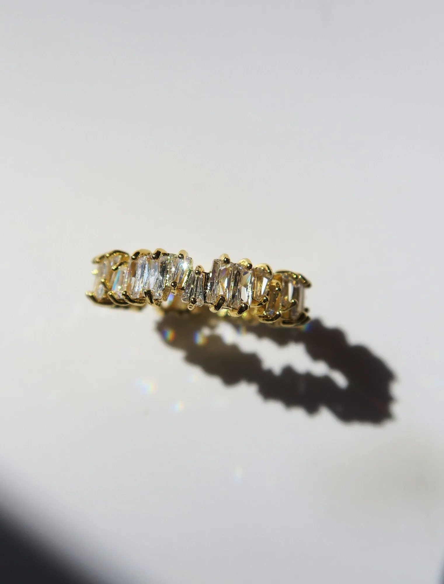 BE GOOD TO ME BAGUETTE RING