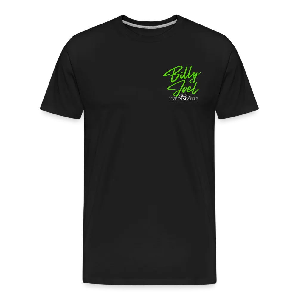 Billy Joel "5-24-24 Seattle Set List" Black T-Shirt  Online Exclusive