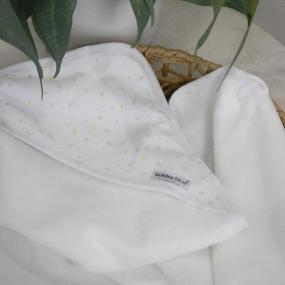 Bubba Blue Hooded Towel Terrazzo