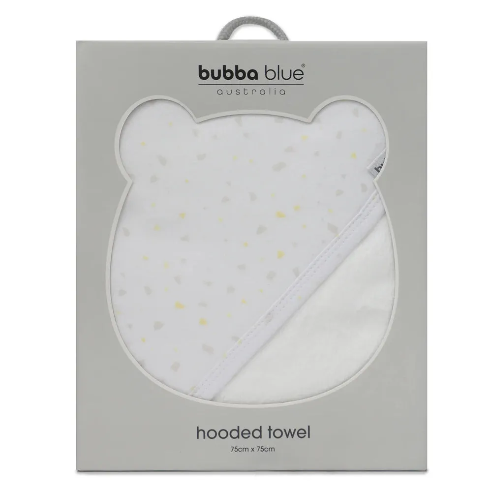 Bubba Blue Hooded Towel Terrazzo