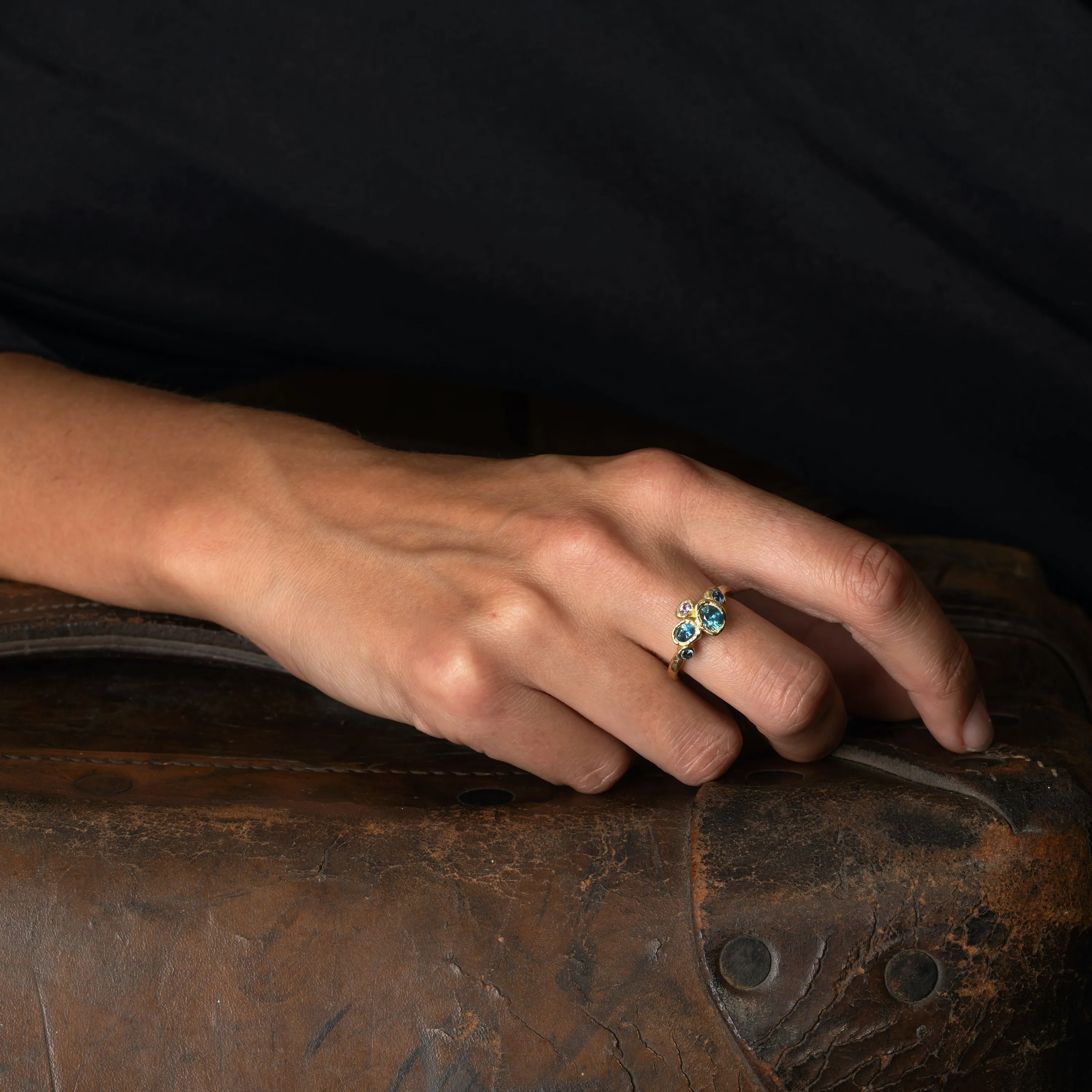 Coastal Sapphire Carn Ring