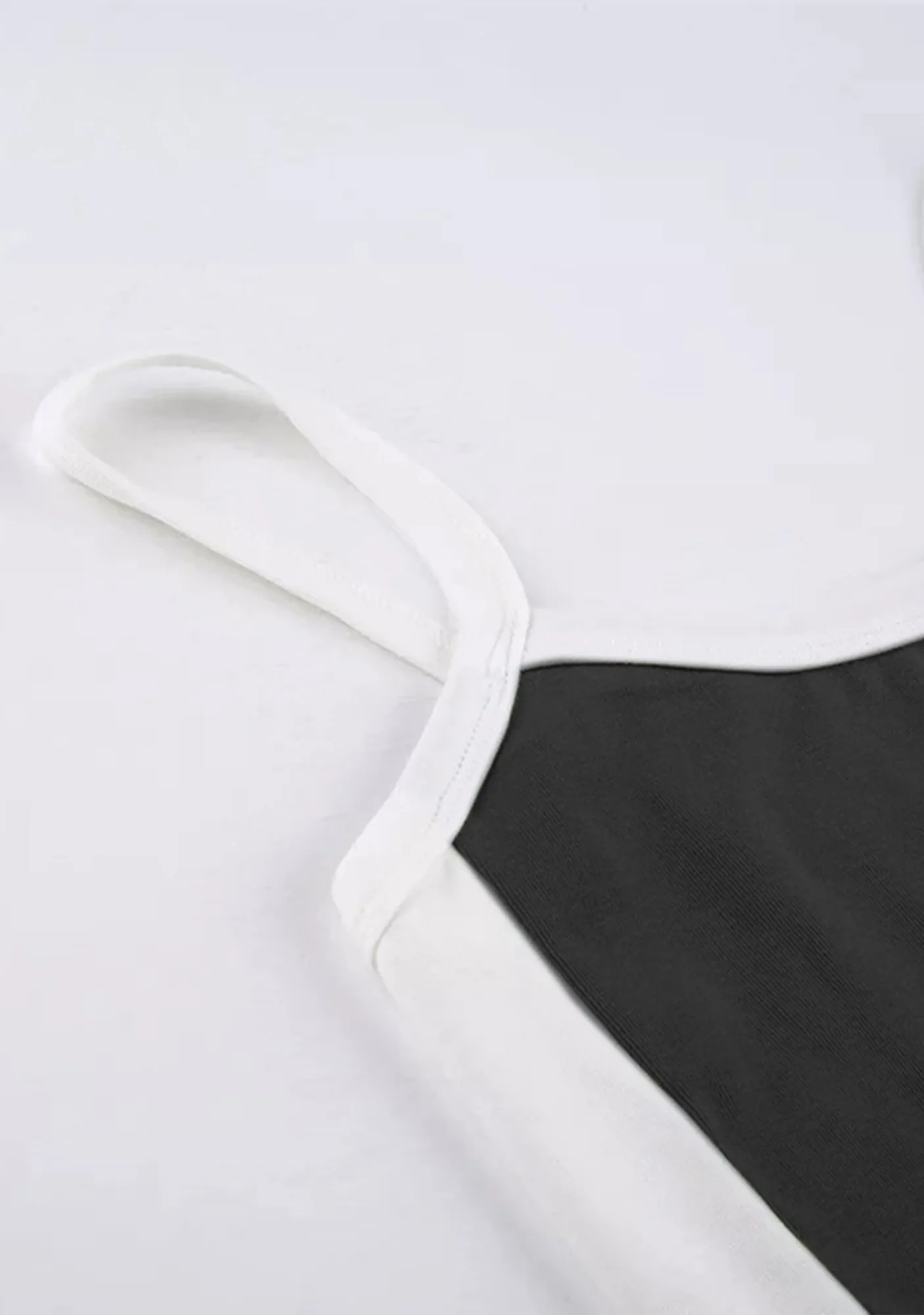 Custom Text Y2K Color Block Crop Cami Top Cherrykitten