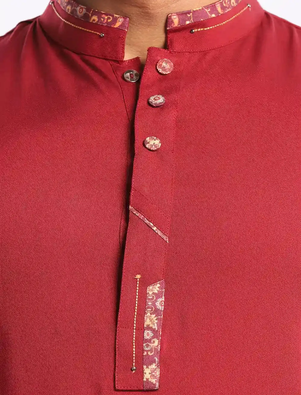 Cut & Sew Slim Fit Panjabi
