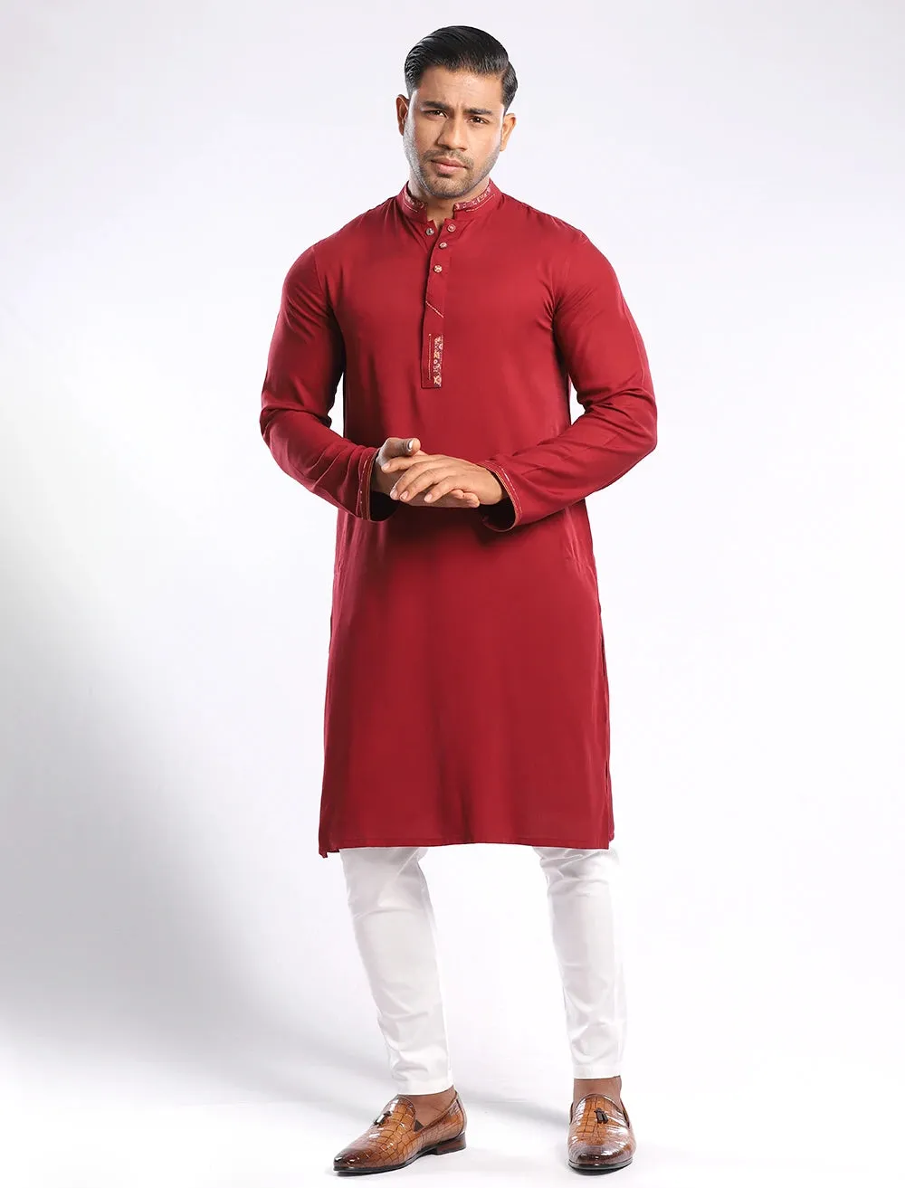 Cut & Sew Slim Fit Panjabi