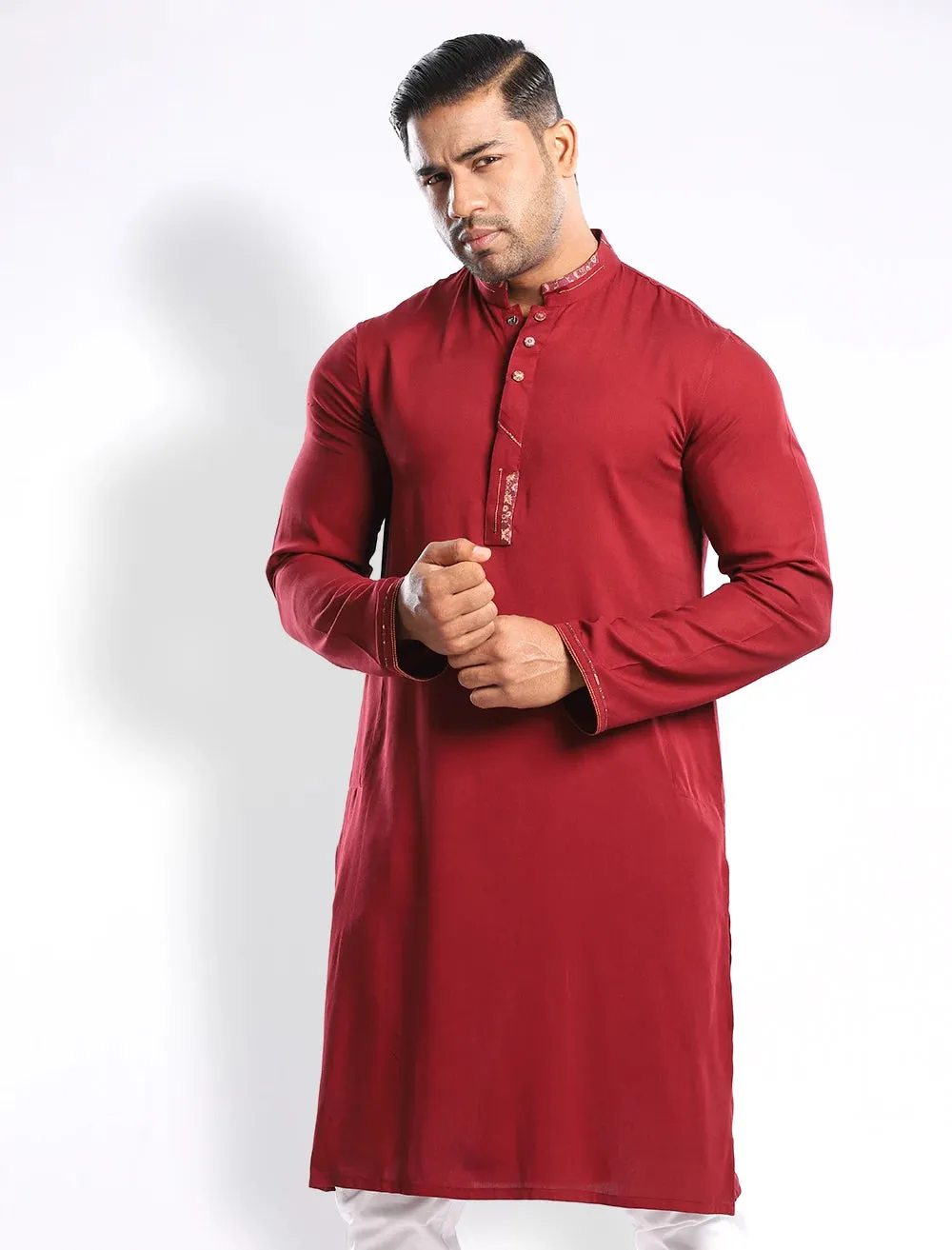 Cut & Sew Slim Fit Panjabi