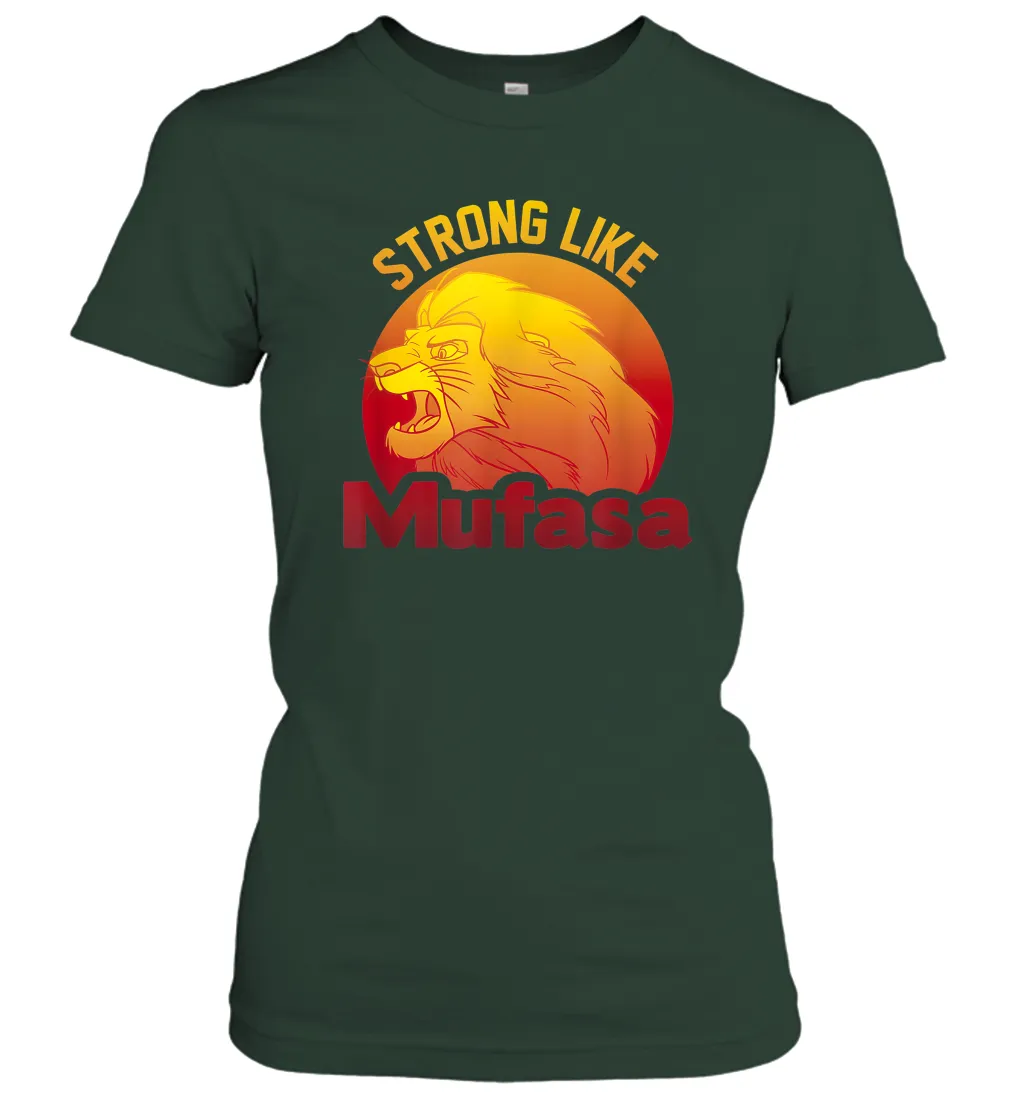 Disney Lion King Strong Like Mufasa Women Cotton T-Shirt