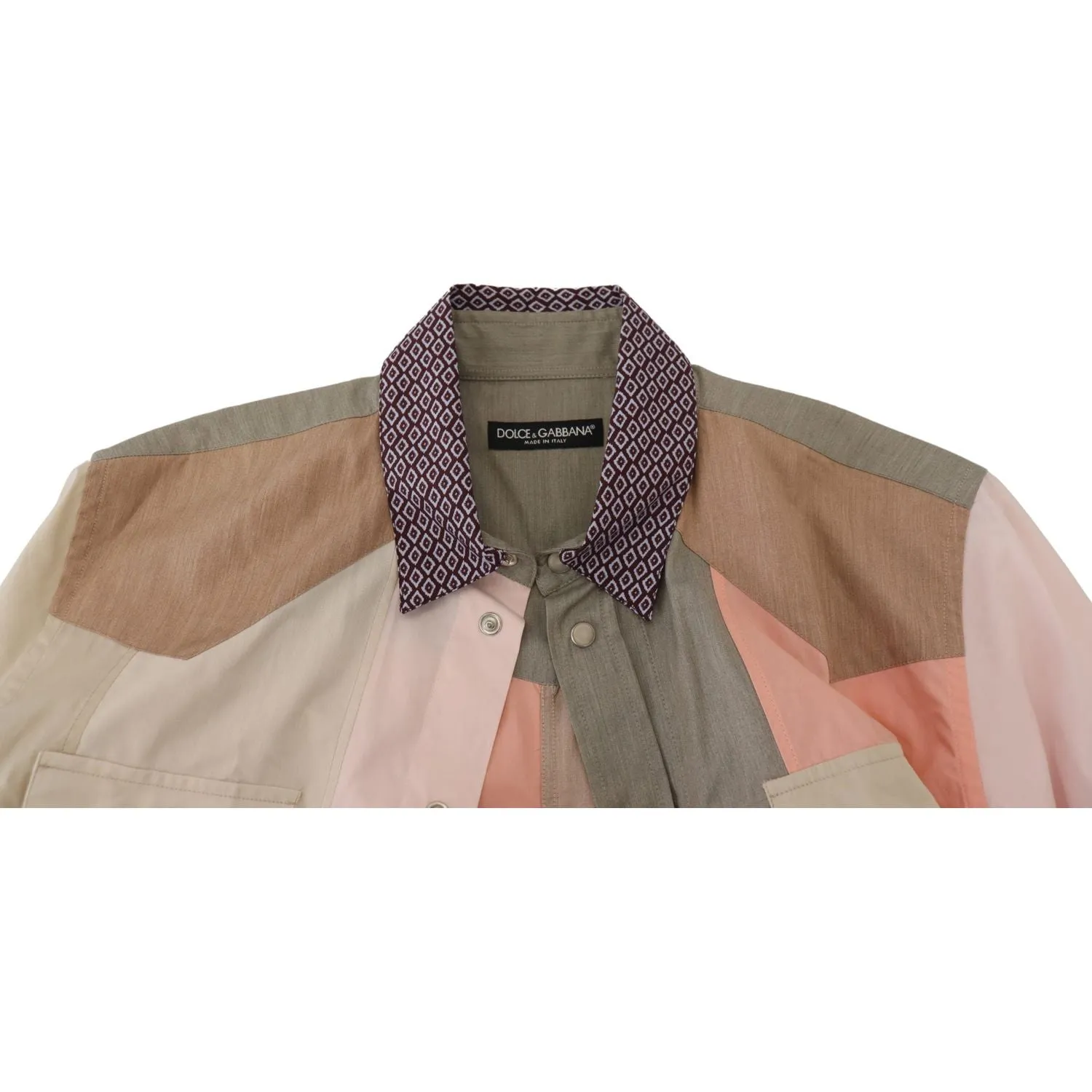 Dolce & Gabbana Elegant Multicolor Slim Fit Casual Shirt