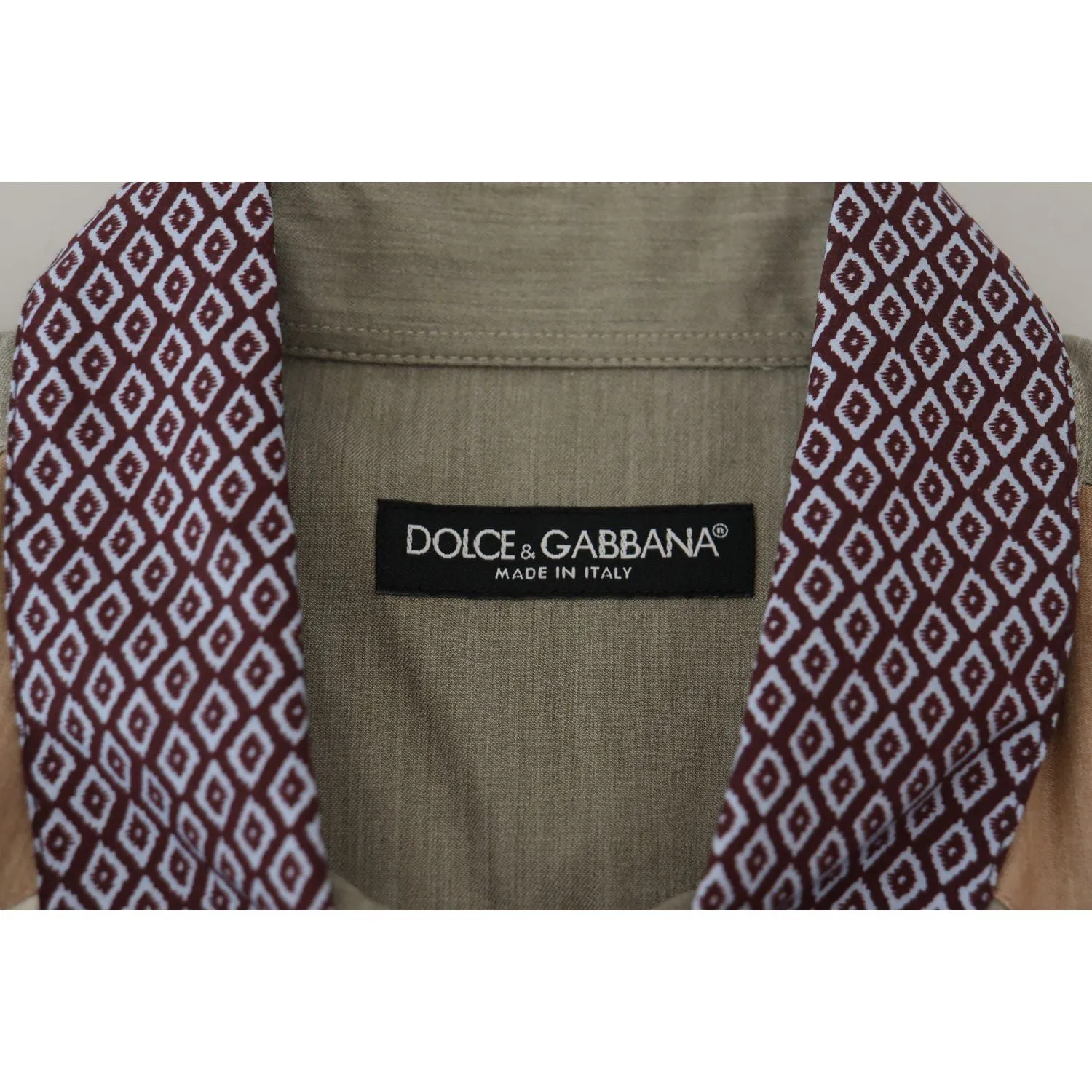 Dolce & Gabbana Elegant Multicolor Slim Fit Casual Shirt
