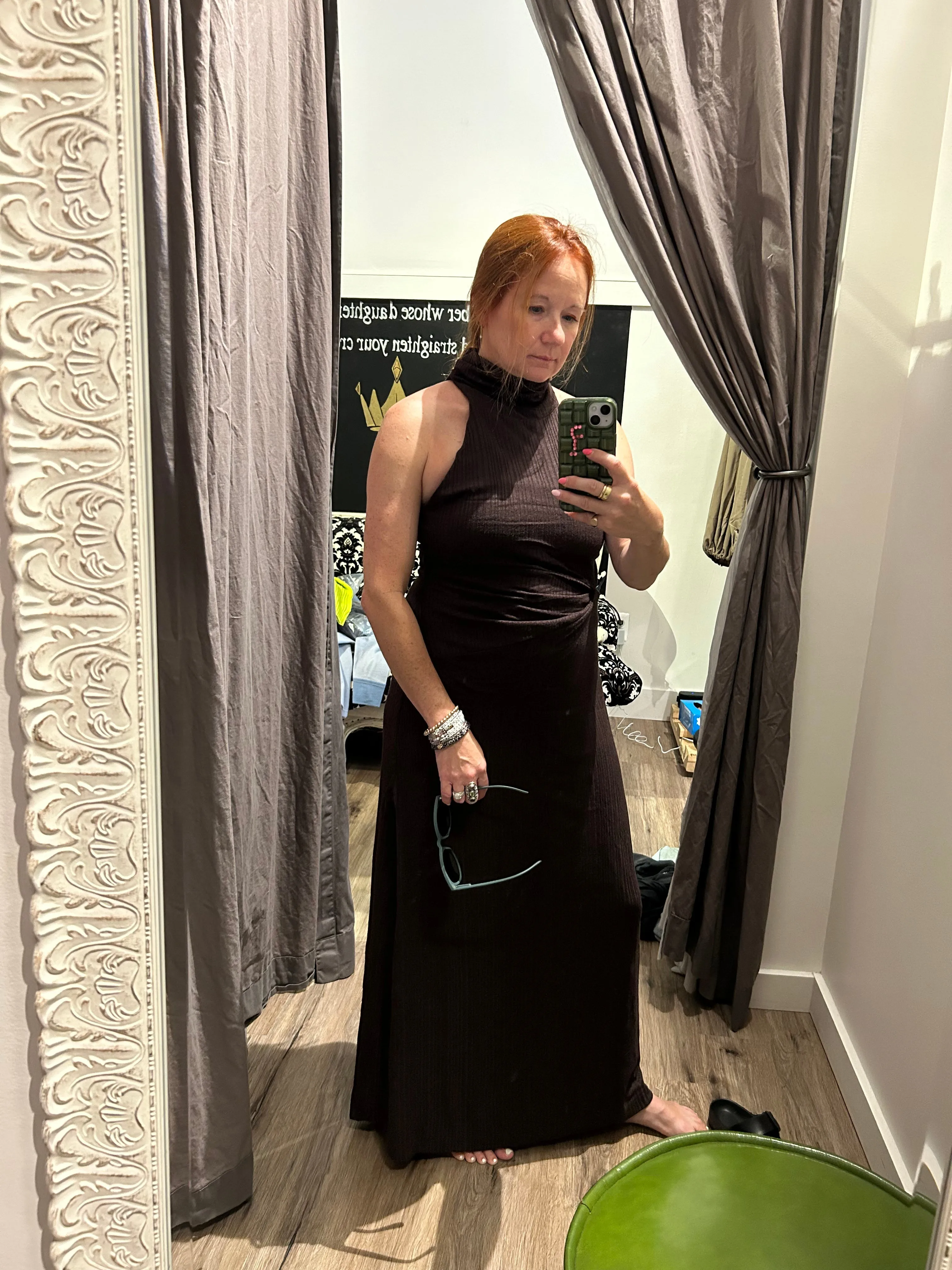 Free People Athea Espresso Bean Dress