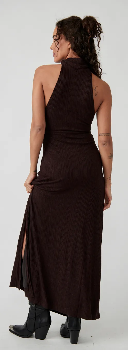 Free People Athea Espresso Bean Dress