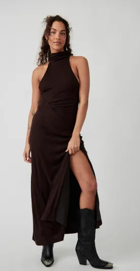 Free People Athea Espresso Bean Dress