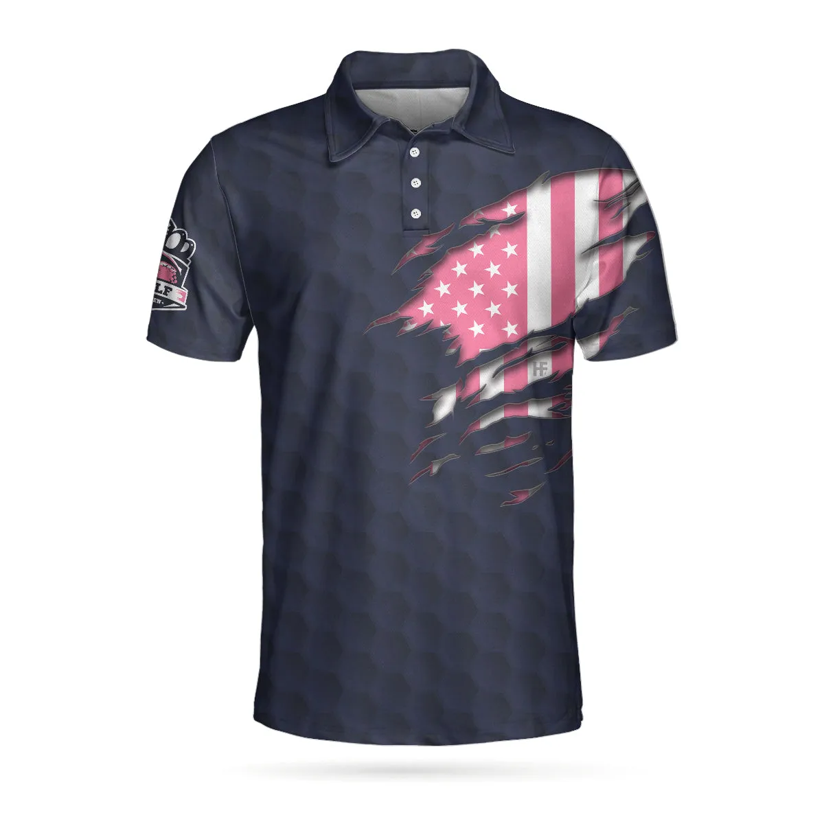 I'M Happy To Show You What Swing Like A Girl Really Means, American Golf Girl W-Ver 2 Polo Shirt Coolspod