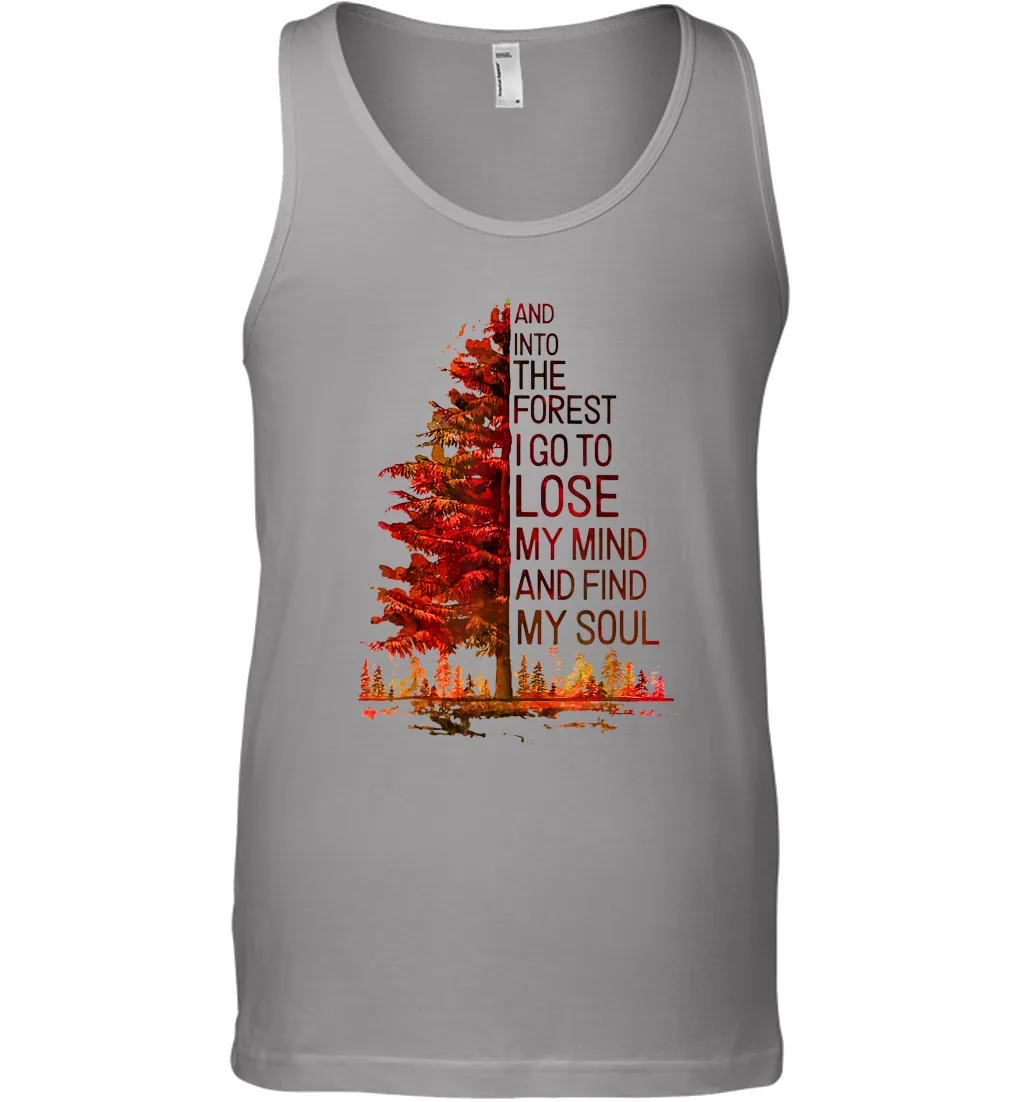 Into The Forest I Go, To Lose My Mind And Find My Soul Men Cotton Tank Top