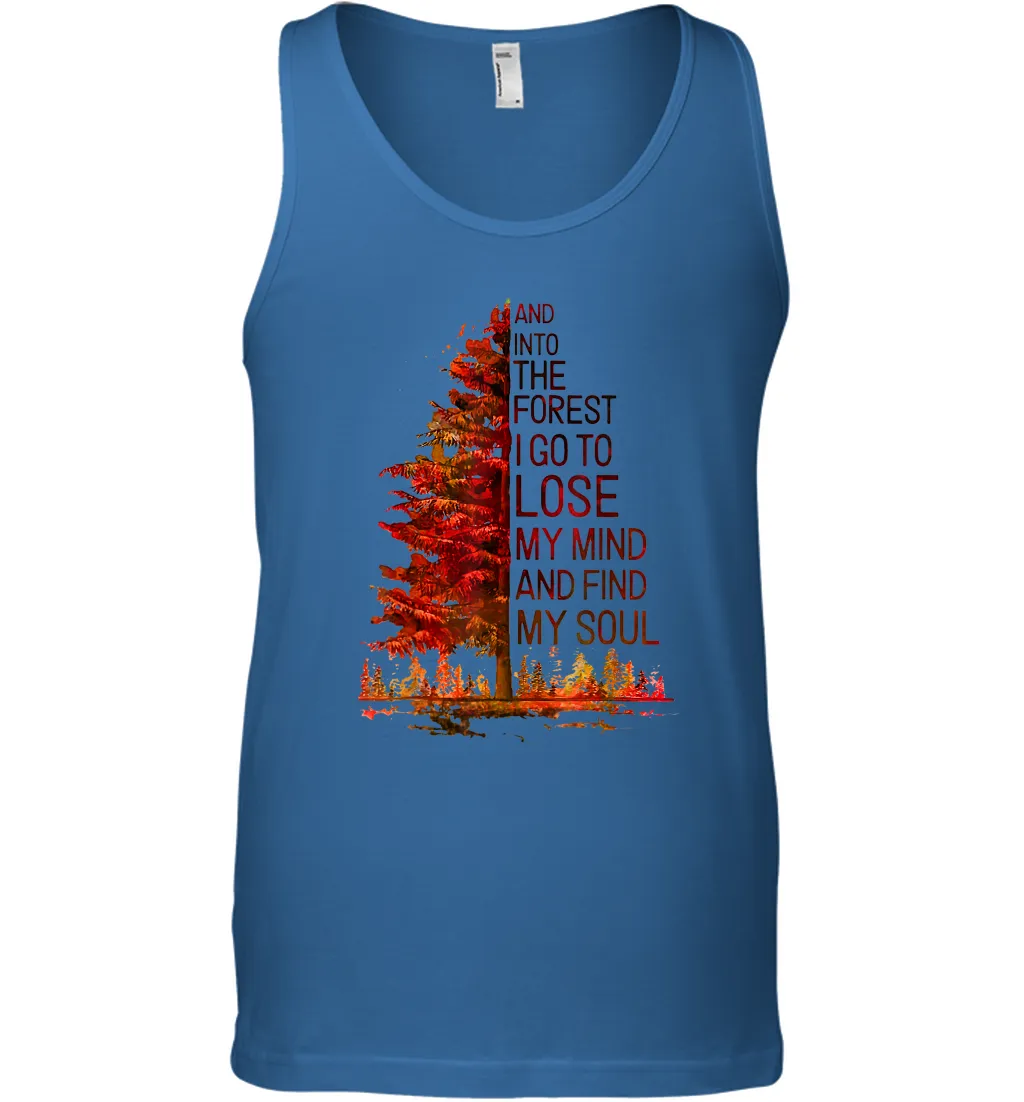 Into The Forest I Go, To Lose My Mind And Find My Soul Men Cotton Tank Top