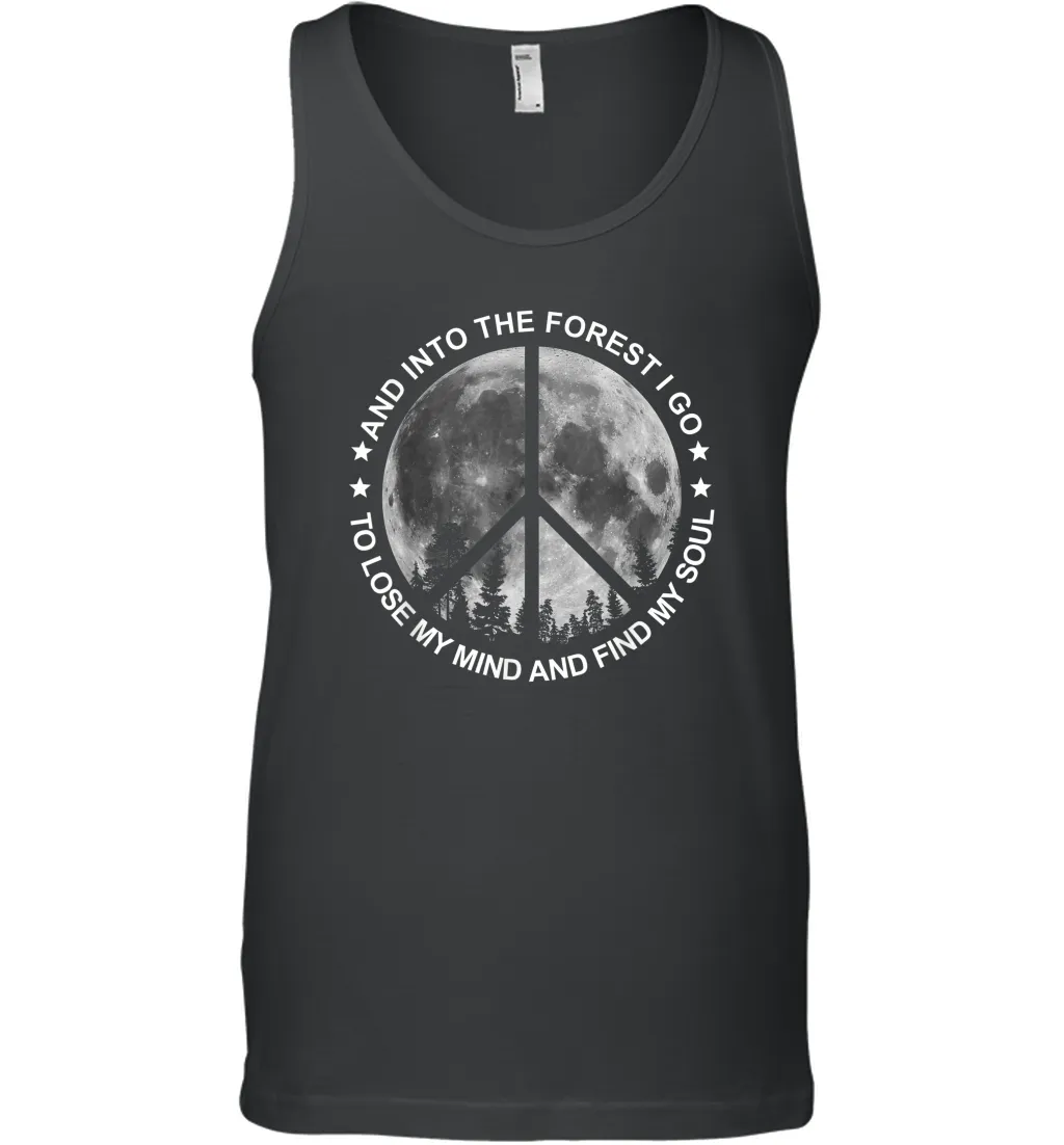 Into The Forest I Go To Lose My Mind Find Soul Hippie Men Cotton Tank Top