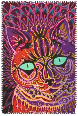 Kaleidoscope Cat Wooden Jigsaw Puzzle