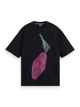 Loose Fit Graphic T-Shirt (Black) - 178494FA24001