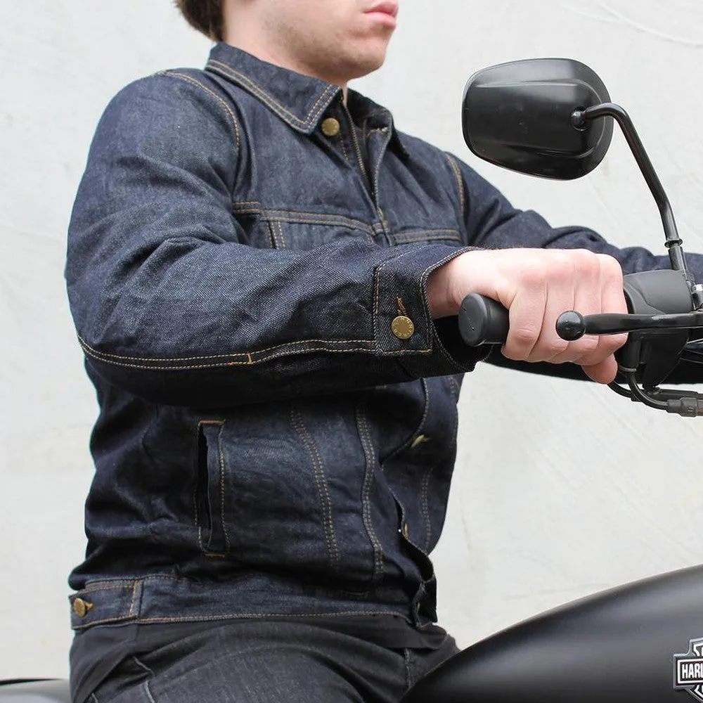 Men's Glenbrook Indigo Denim Protective Jacket-Indigo JRJ10026