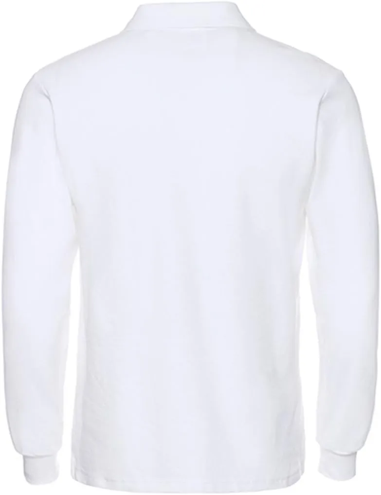 Miqieer Men's Long Sleeve Polo Shirts Regular-Fit Cotton Golf Polo Shirts