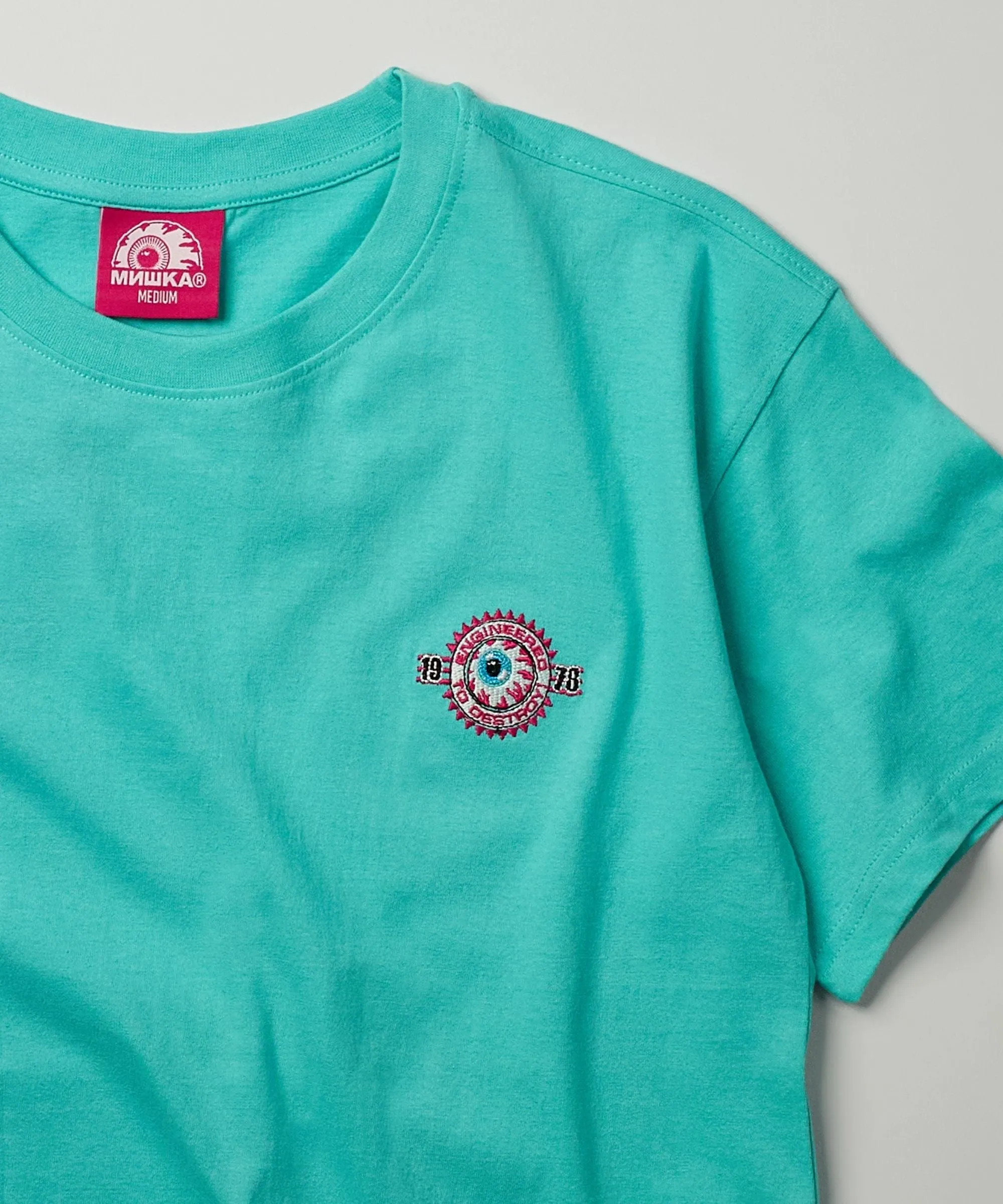 Mishka Death Adders Embroidered Short Sleeve Tee - Light Blue