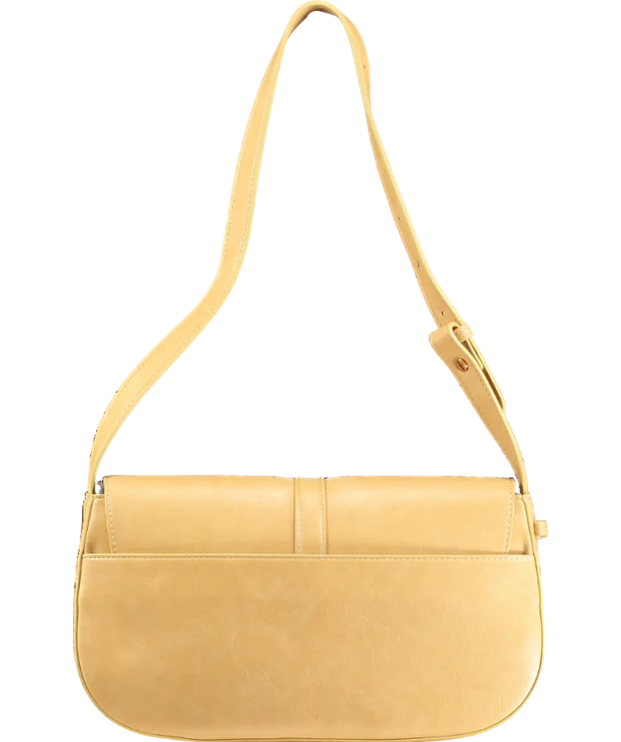 Mjade Beige Classic Baguette Handbag