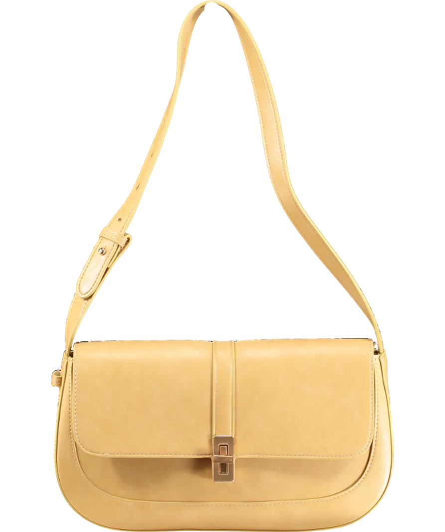 Mjade Beige Classic Baguette Handbag
