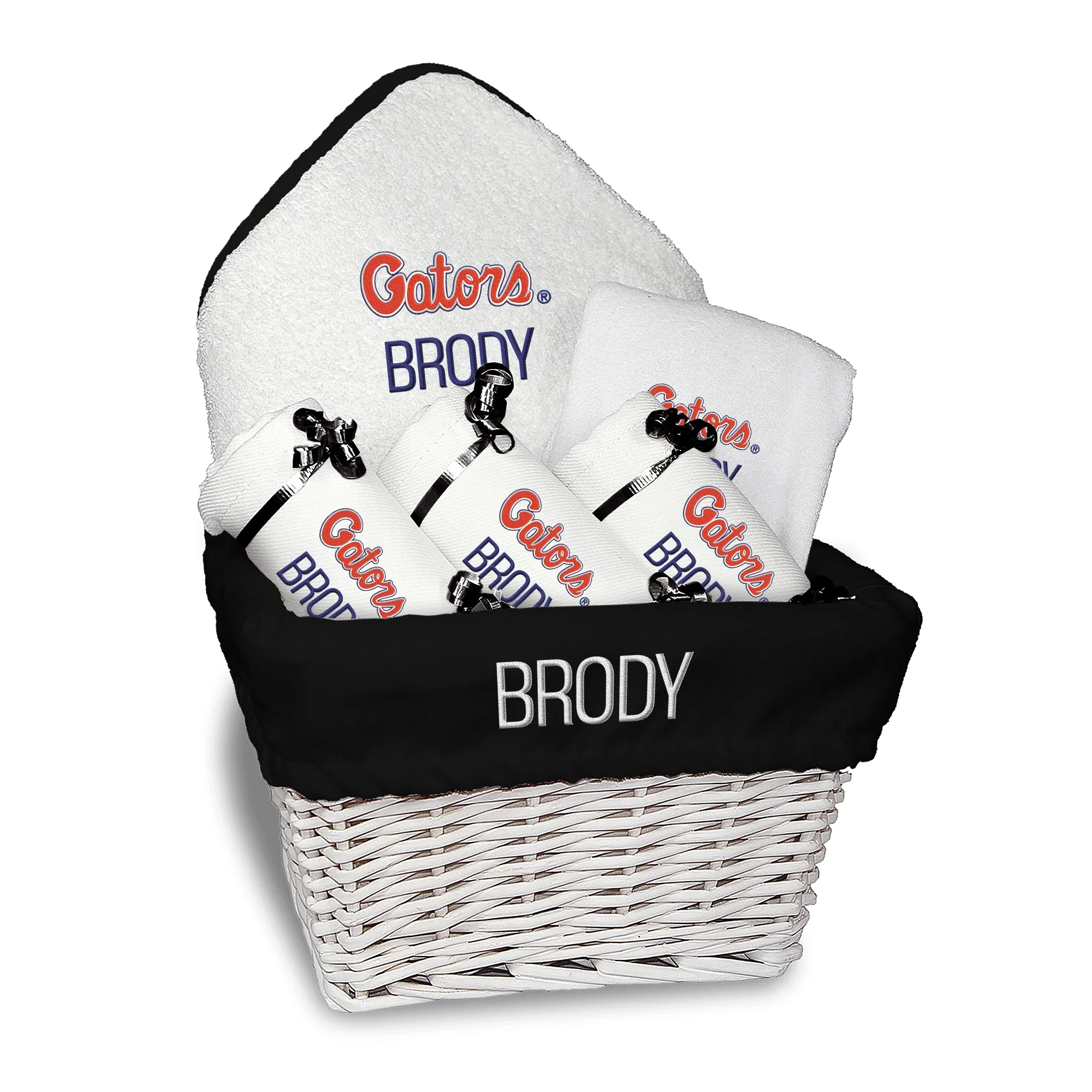 Personalized Florida Gators Script Gators Medium Basket - 6 Items