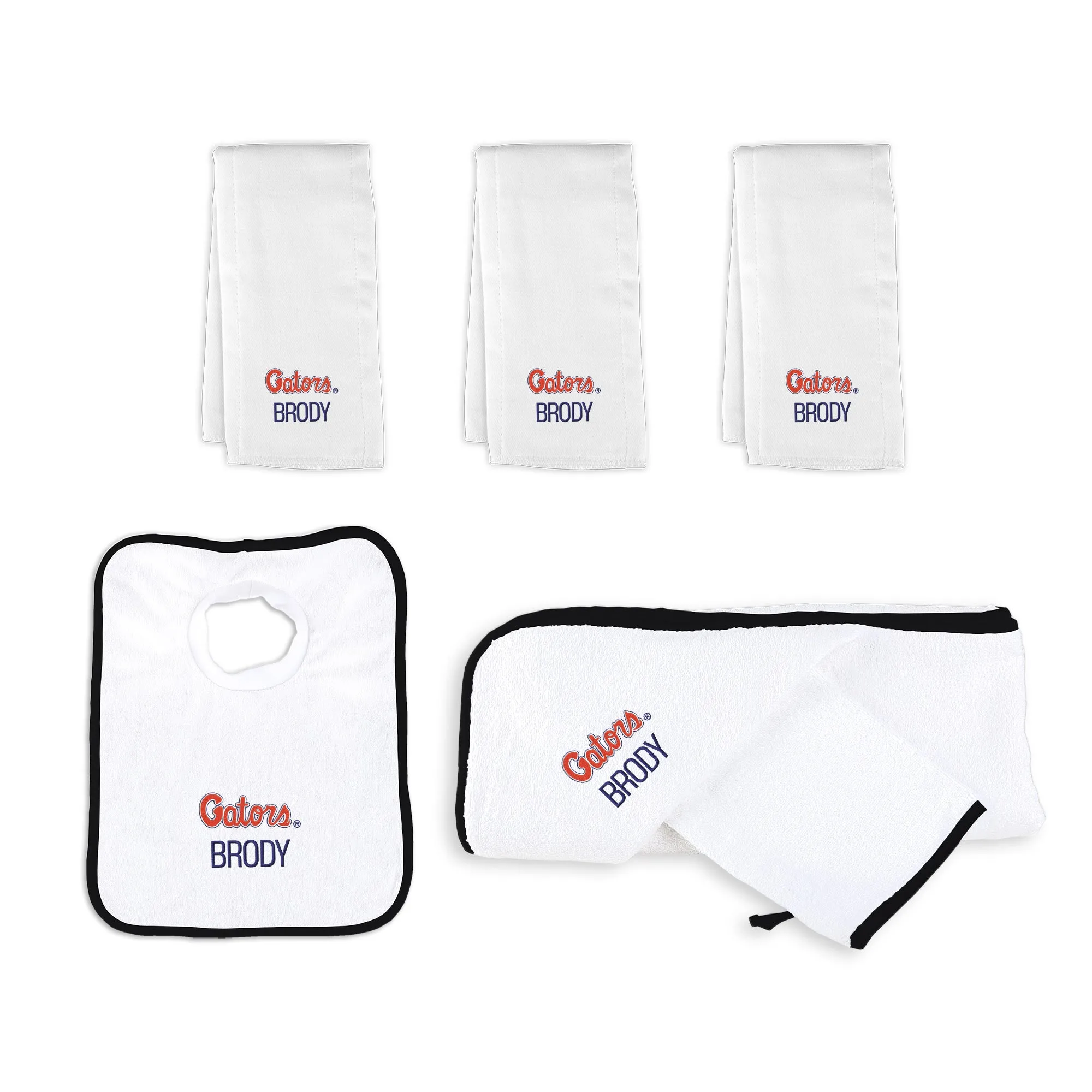 Personalized Florida Gators Script Gators Medium Basket - 6 Items