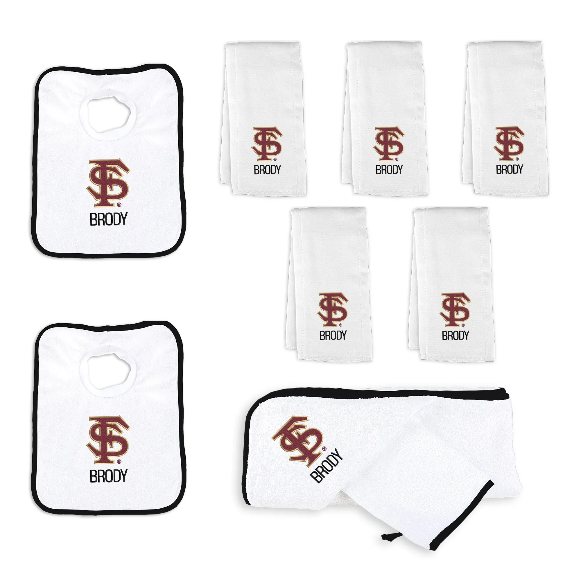Personalized Florida State Seminoles FS Large Basket - 9 Items