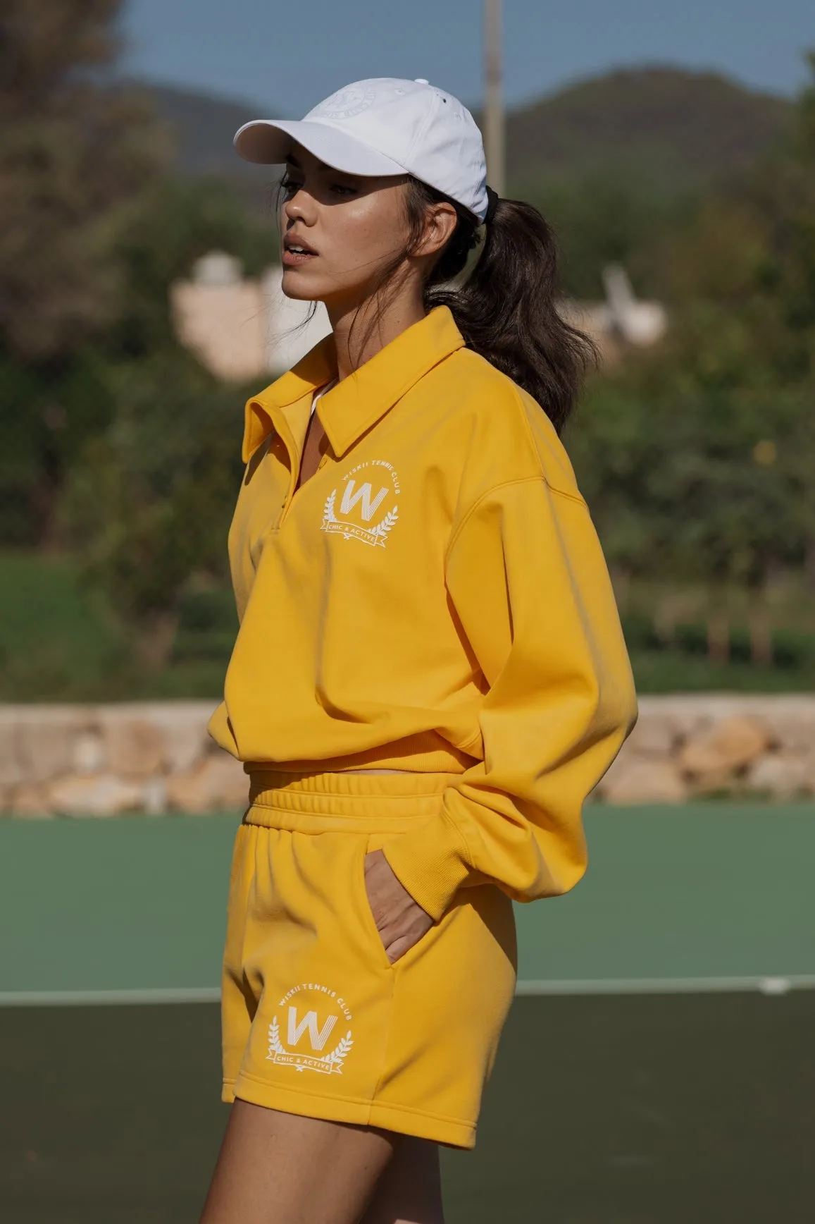 Polo Button Short Lounge Set