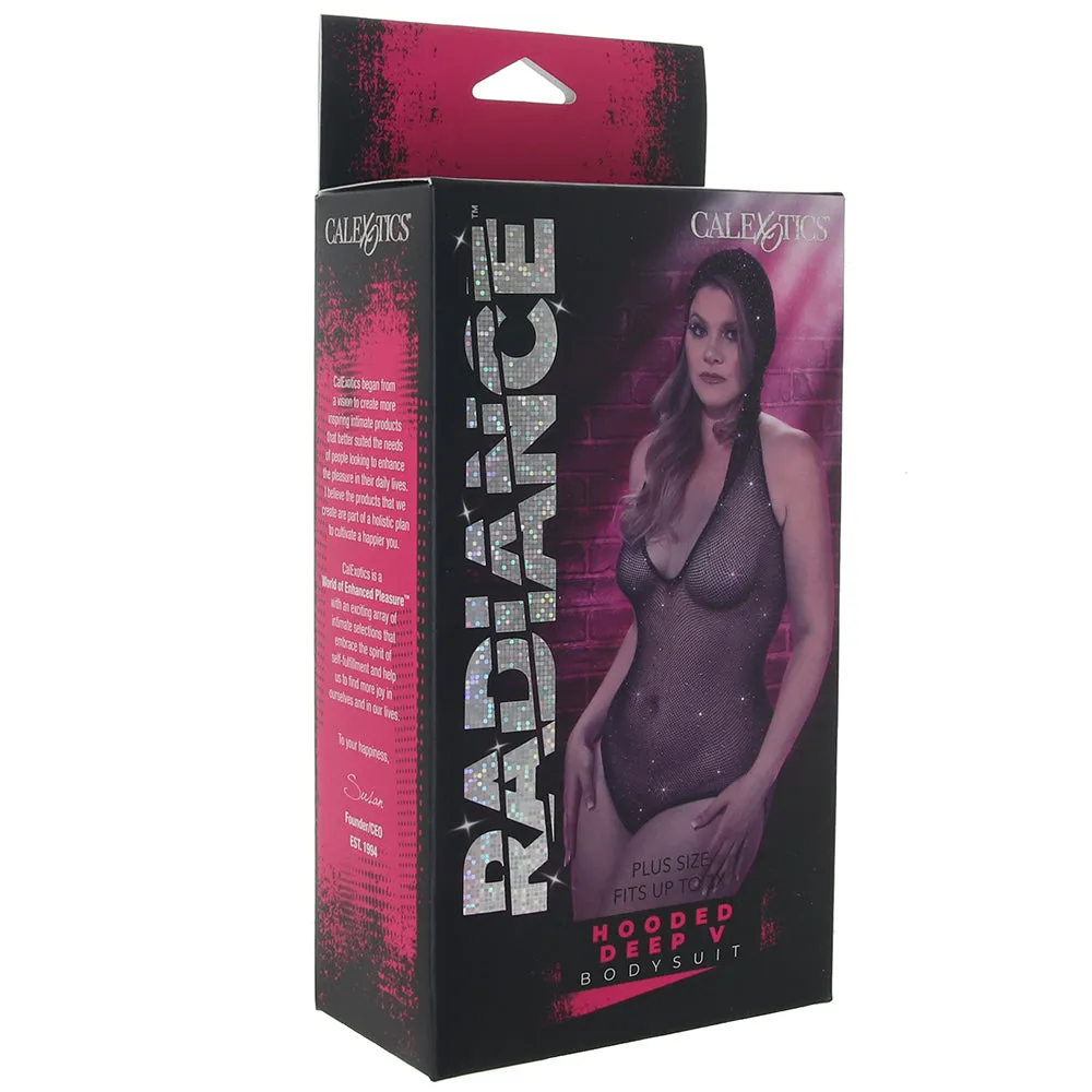Radiance Hooded Deep V Bodysuit XL