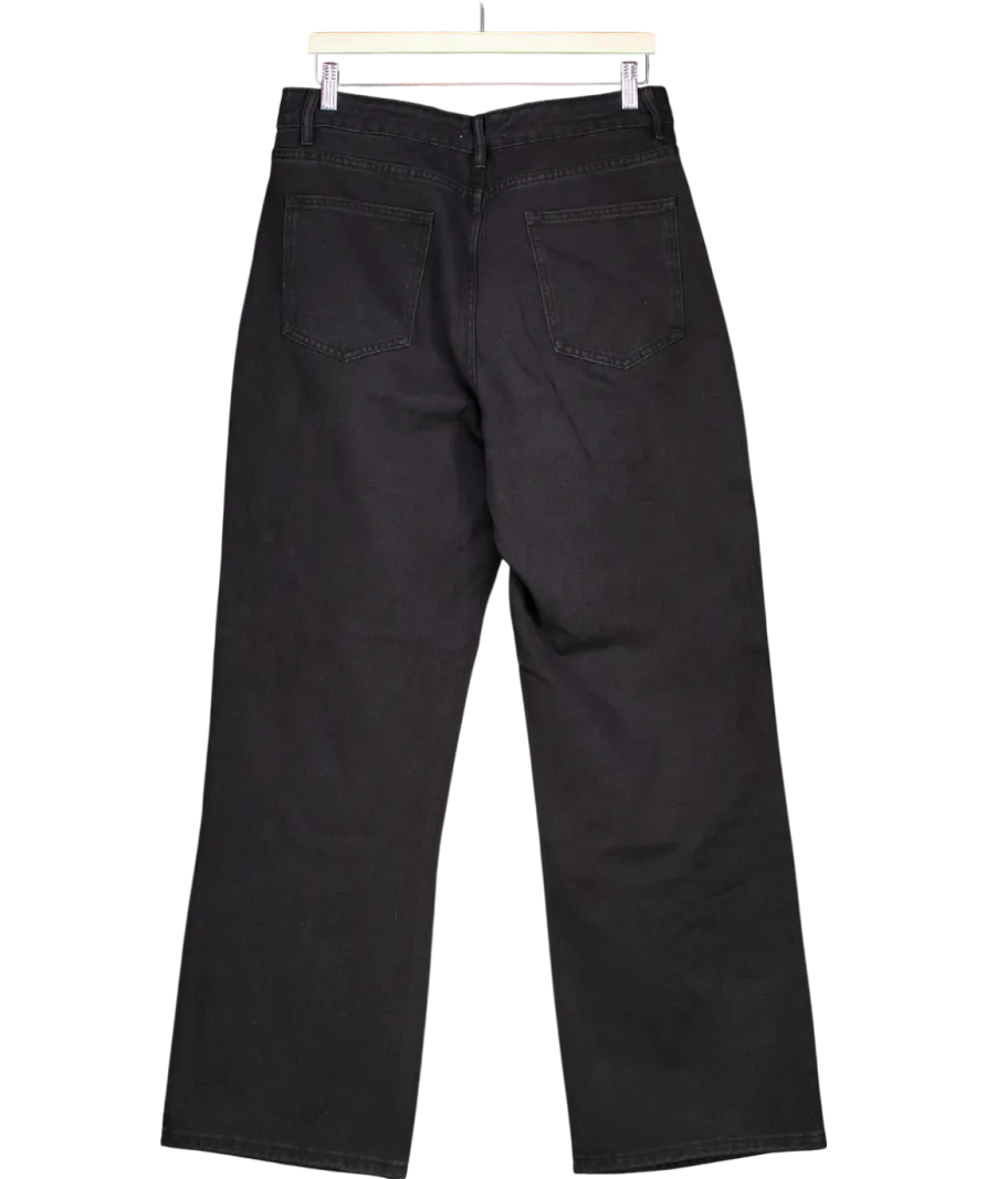 Rela Rela Black Loose Fit Rhinestone Jeans UK XL