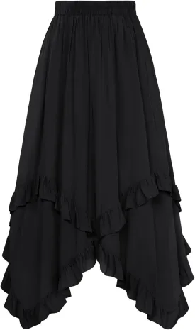 Scarlet Darkness Long Skirts for Women High Waist Renaissance Skirt Maxi Skirt with Pockets