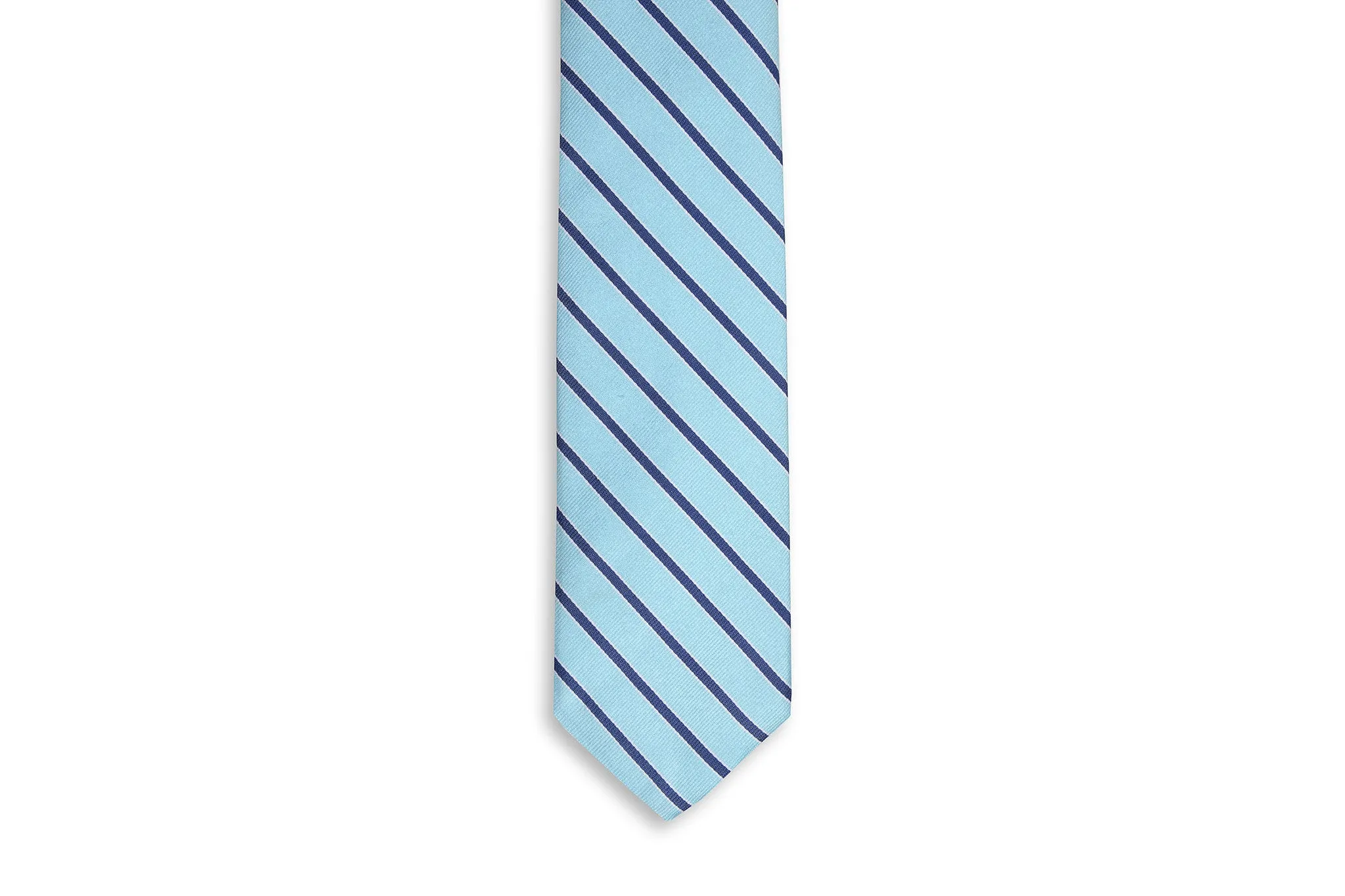 Serendipity Stripe Necktie - Ice Blue