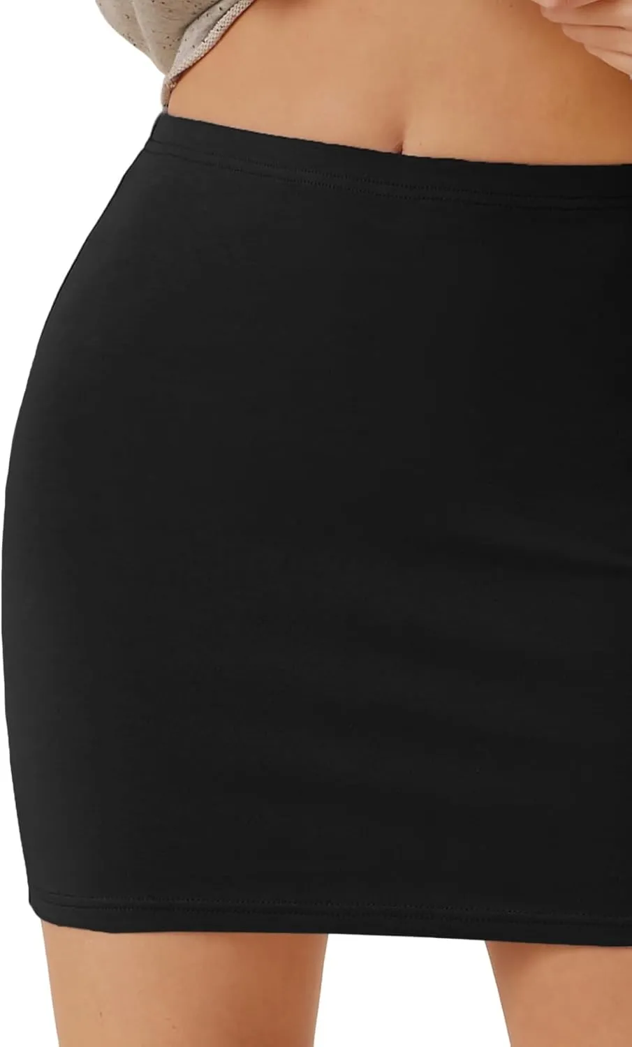 SOLY HUX Women's Elastic High Waist Bodycon Pencil Mini Skirt