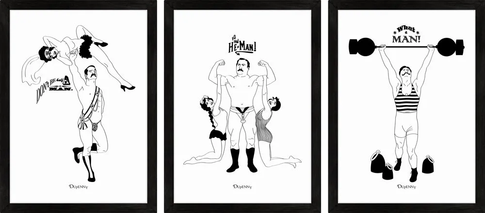 Strongman (B&W) - Art Prints