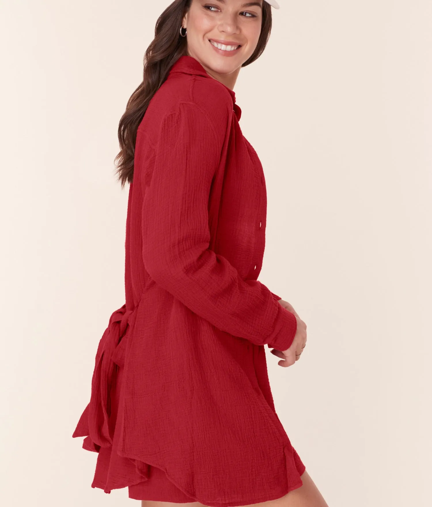 The Corvo Button up - Cotton Gauze - Flame