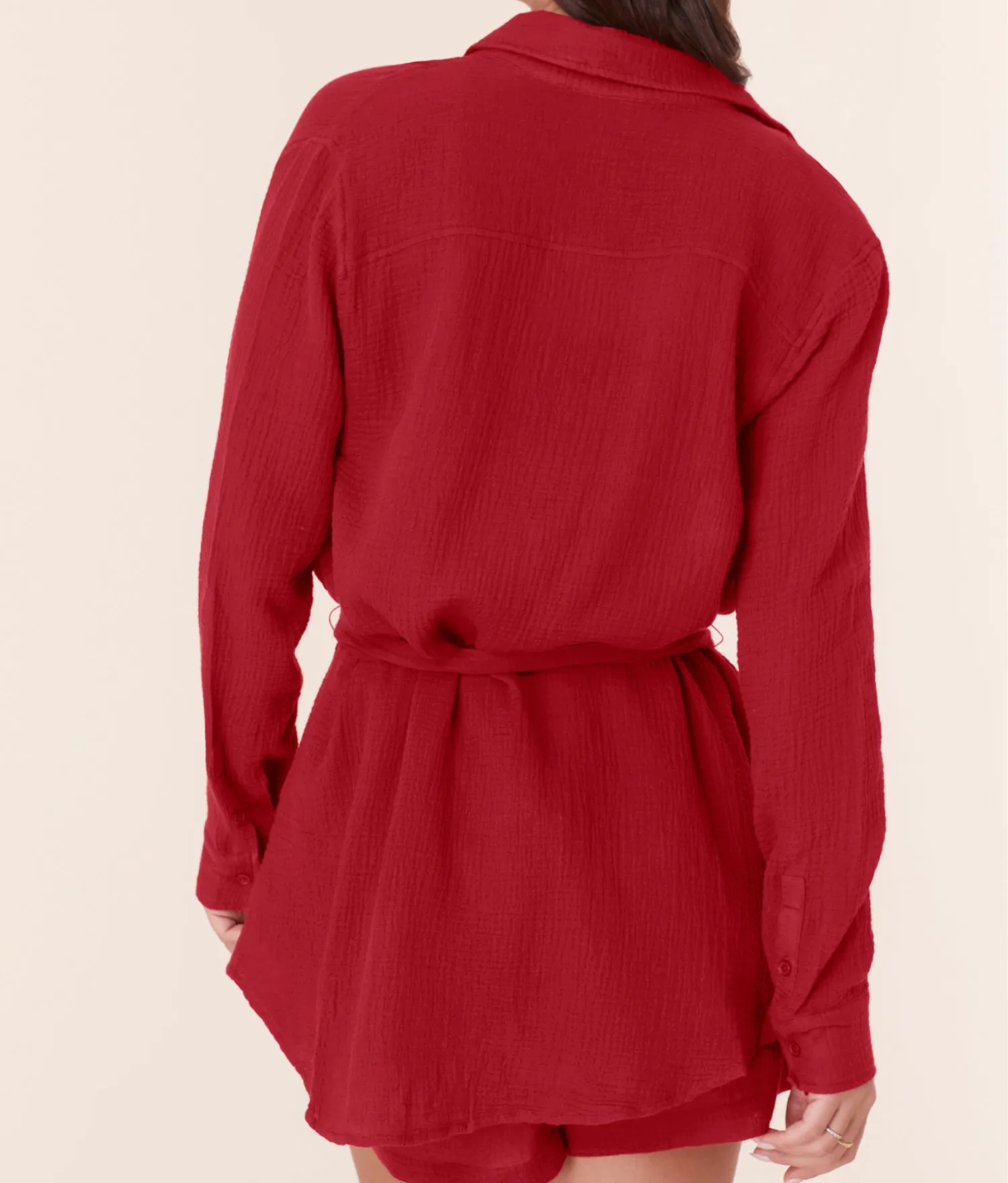 The Corvo Button up - Cotton Gauze - Flame