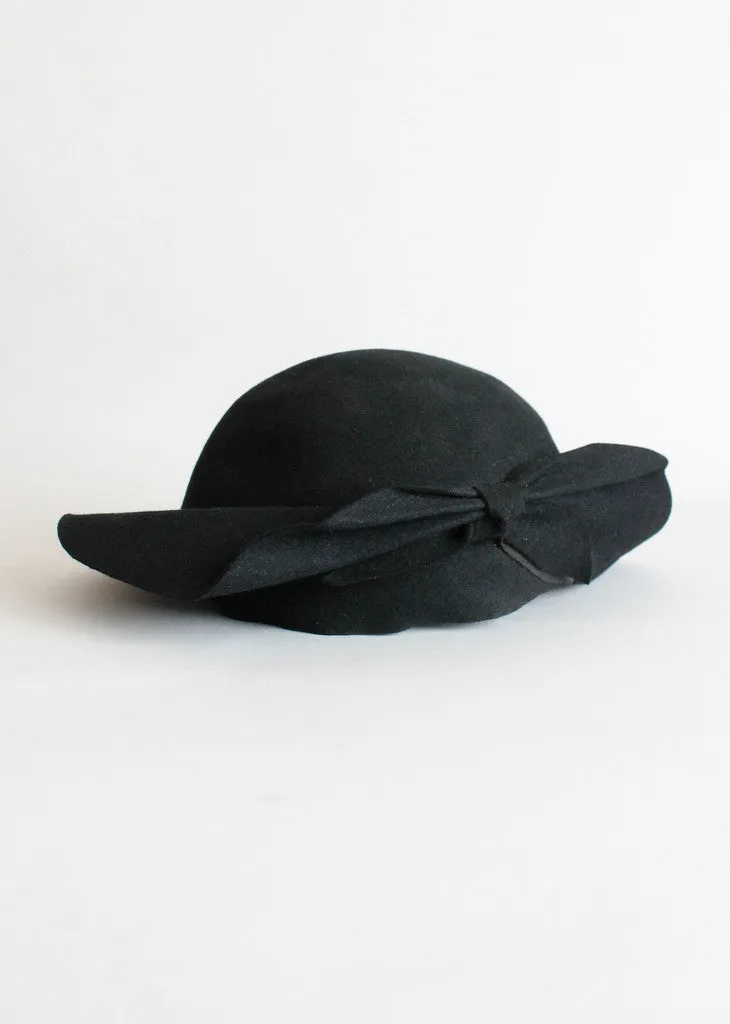 Vintage 1930s Asymmetrical Felt Hat