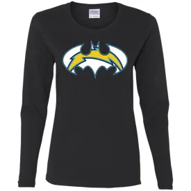 We Are The Los Angeles Chargers Batman Nfl Mashup Women Long Sleeve Shirt