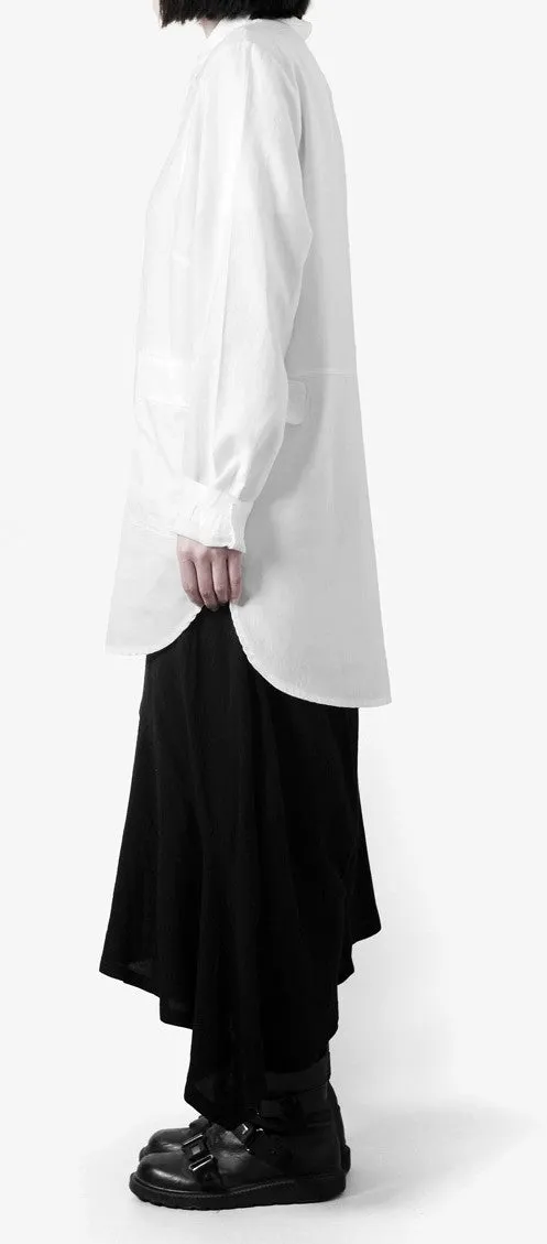 Women Loose Long Shirt / Tunic Shirt Irregular Assimetric Hem